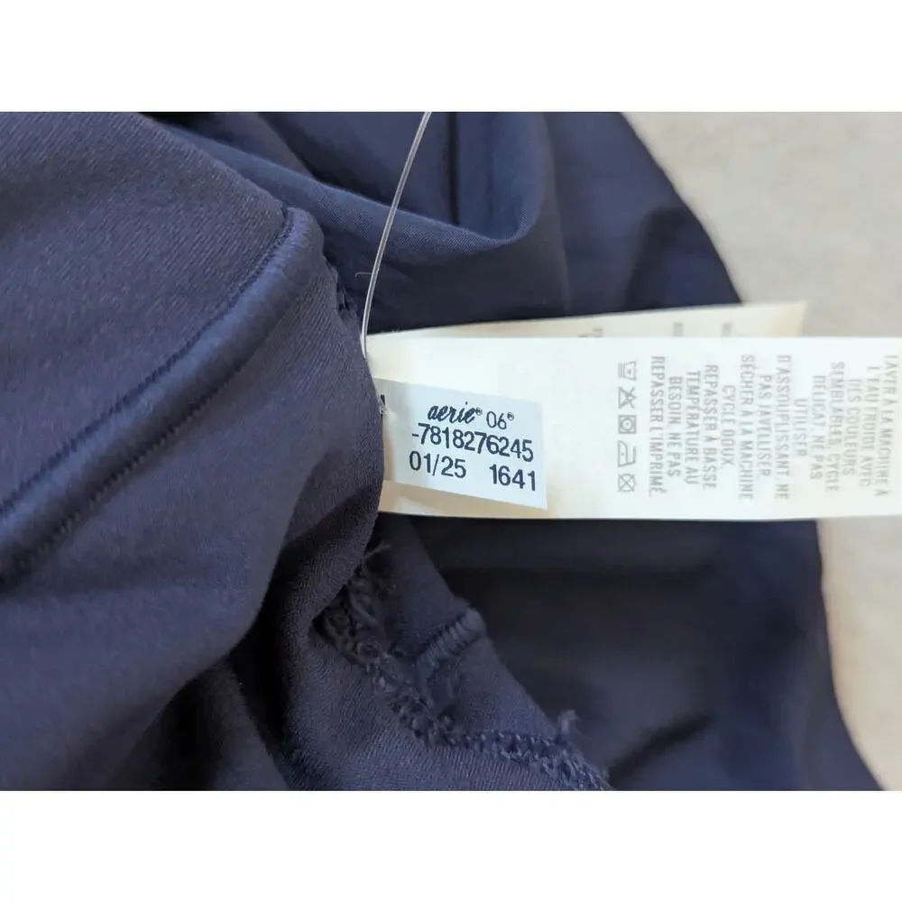 NWT Aerie OFFLINE Real Me Bubble Skort Royal Navy Blue Size L